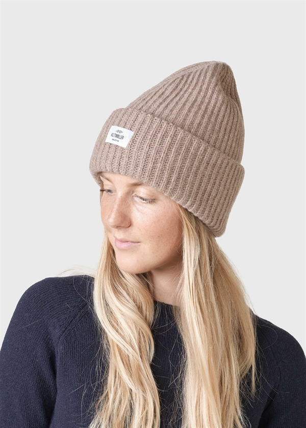 Klitmøller Collective - Woman's, Wide Rib Beanie - Sand